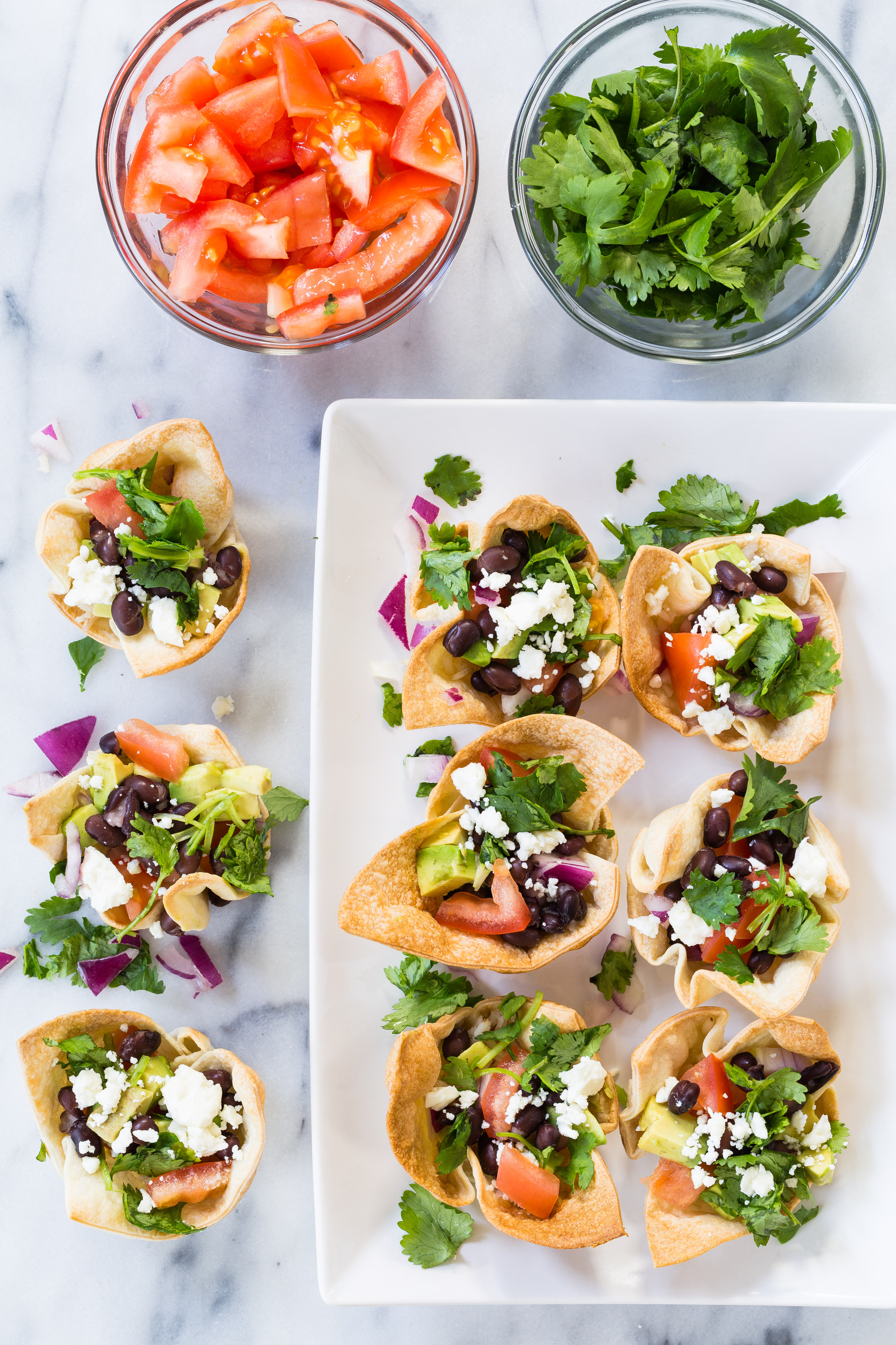 Tortilla burrito cups