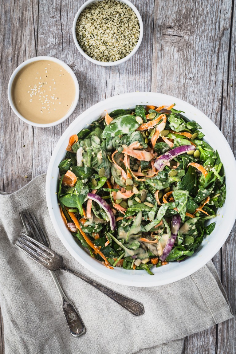 fresh-spinach-salad-with-tahini-dressing-eat-good-4-life