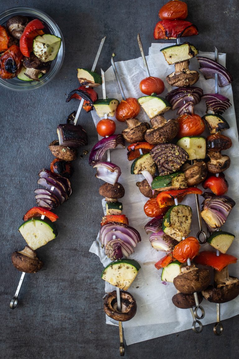 Grilled vegetables skewers Eat Good 4 Life