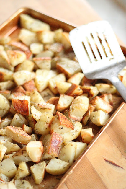 Rosemary and Oregano Roasted Potatoes