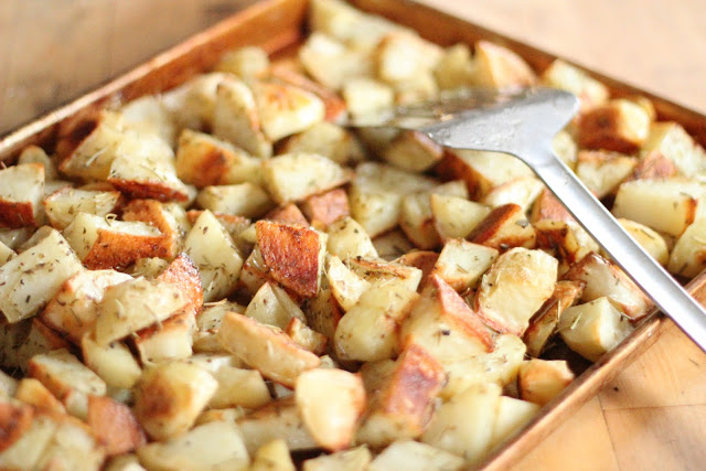 Rosemary and Oregano Roasted Potatoes