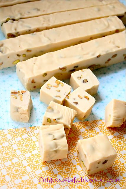 Baileys Irish Cream and Pistachio Fudge 