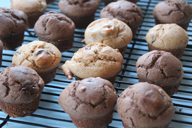 Peanut butter and dark chocolate muffins from eatgood4life.com
