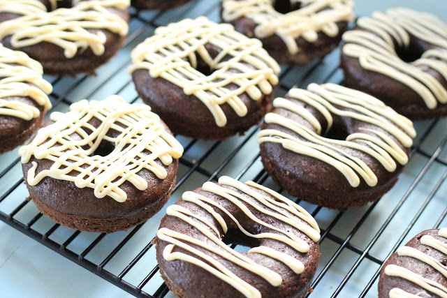 Triple Chocolate Whole Grain Donuts