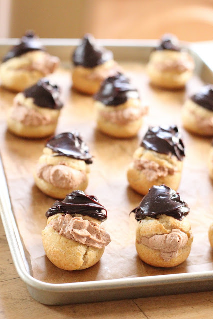 Whole Grain Chocolate Mousse Cream Puffs