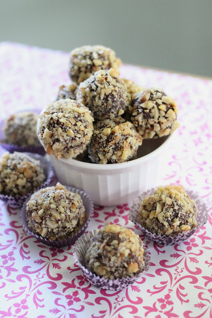 rum dark chocolate truffles