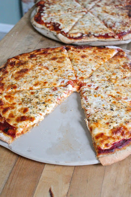 Whole wheat healthy plain pizza from eatgood4life.com