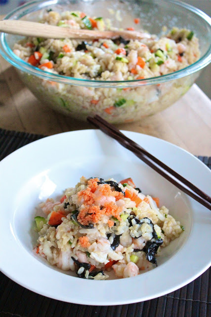 Brown rice Sushi salad