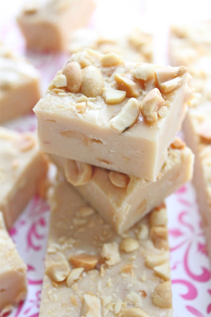 Peanut butter and white chocolate fudge 