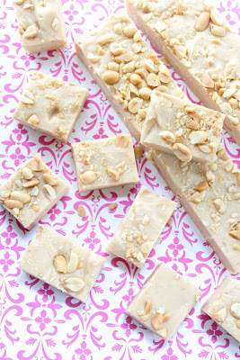 Organic peanut butter and white chocolate fudge from eatgood4life.com