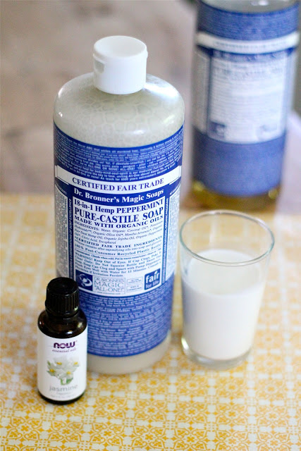 Homemade coconut shampoo