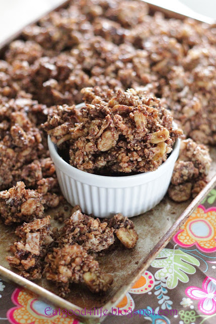 No bake peanut butter granola from eatgood4life.com