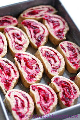 Whole wheat cranberry cinnamon rolls