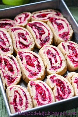 Whole wheat cranberry cinnamon rolls