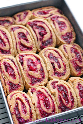 Whole wheat cranberry cinnamon rolls