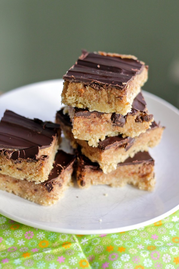 Gluten free no bake samoa bars