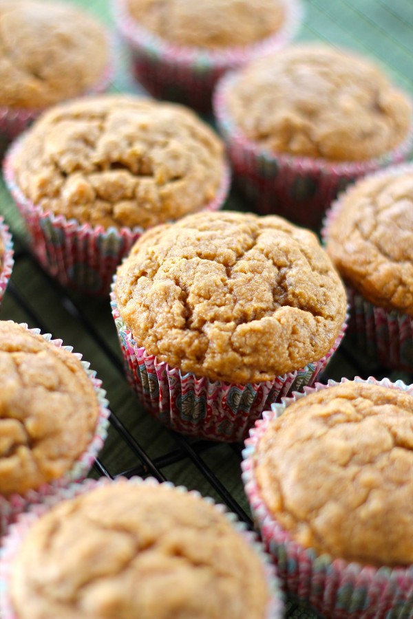 Gluten free peanut butter and banana muffins