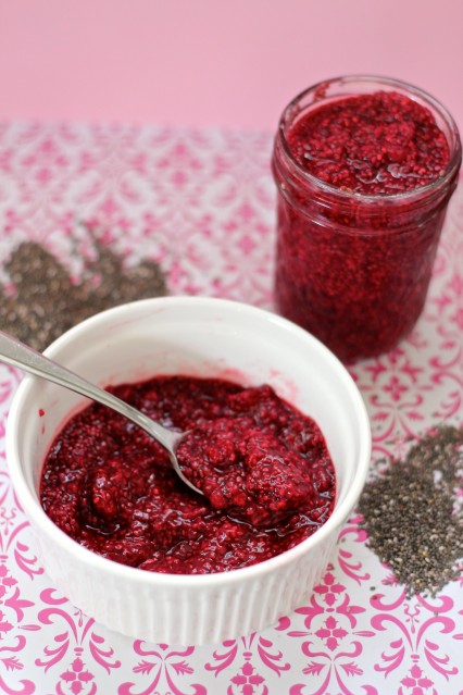 Raspberry chia seed jam 