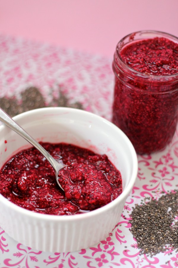 Raspberry chia seed jam