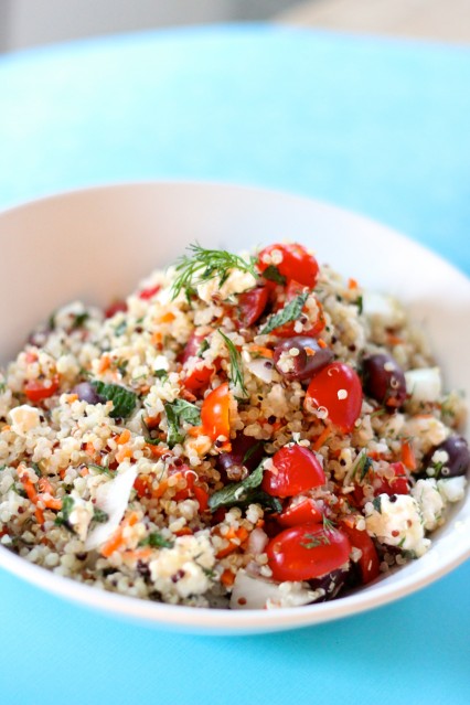 Mediterranean quinoa salad 