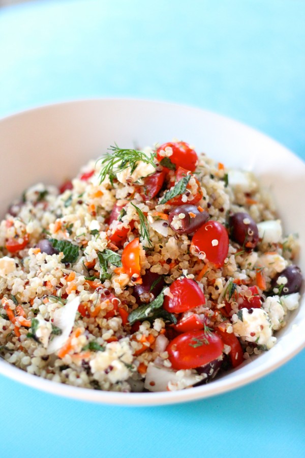 Mediterranean quinoa salad