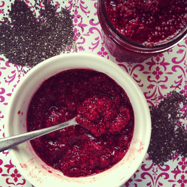 Raspberry chia seed jam 