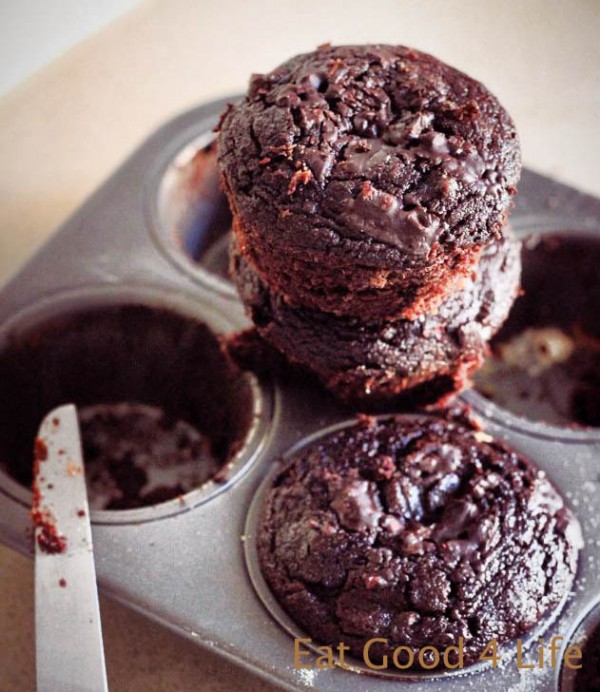 Gluten free double chocolate muffins