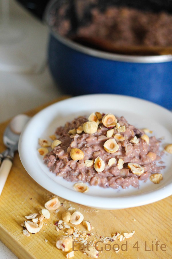 Nutella breakfast oatmeal