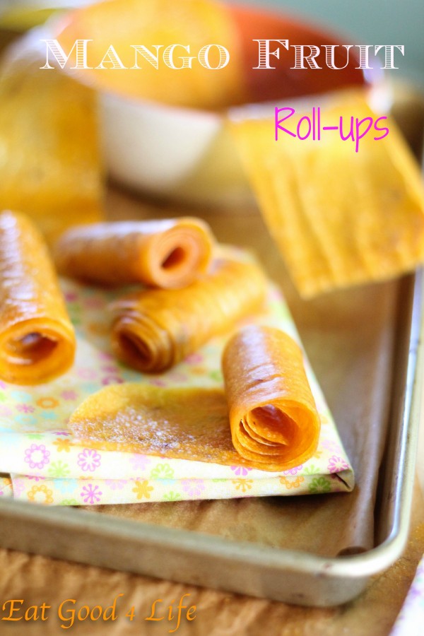 Mango fruit roll-ups 