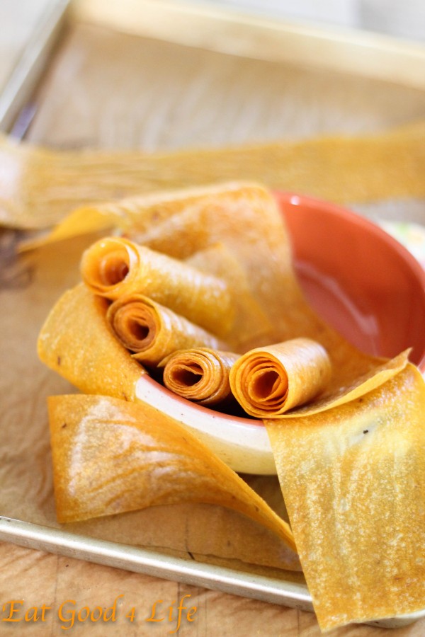 Mango fruit roll-ups 