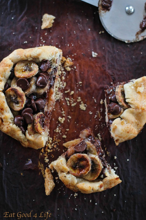 Gluen free banana and chocolate crostata:Eatgood4life.com