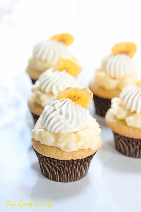 Gluten free Banana pudding cupcakes