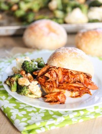 Slow cooke BBQ pulled chicken: Eatgood4life.com
