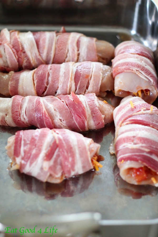 Bacon wrapped chicken 