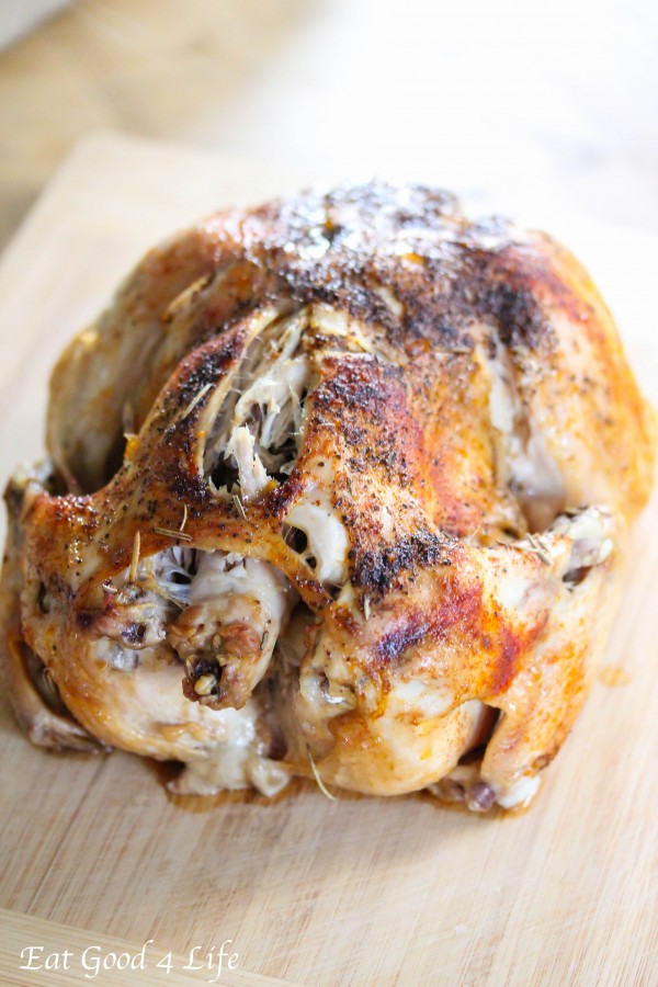 Slow cooker roasted chicken