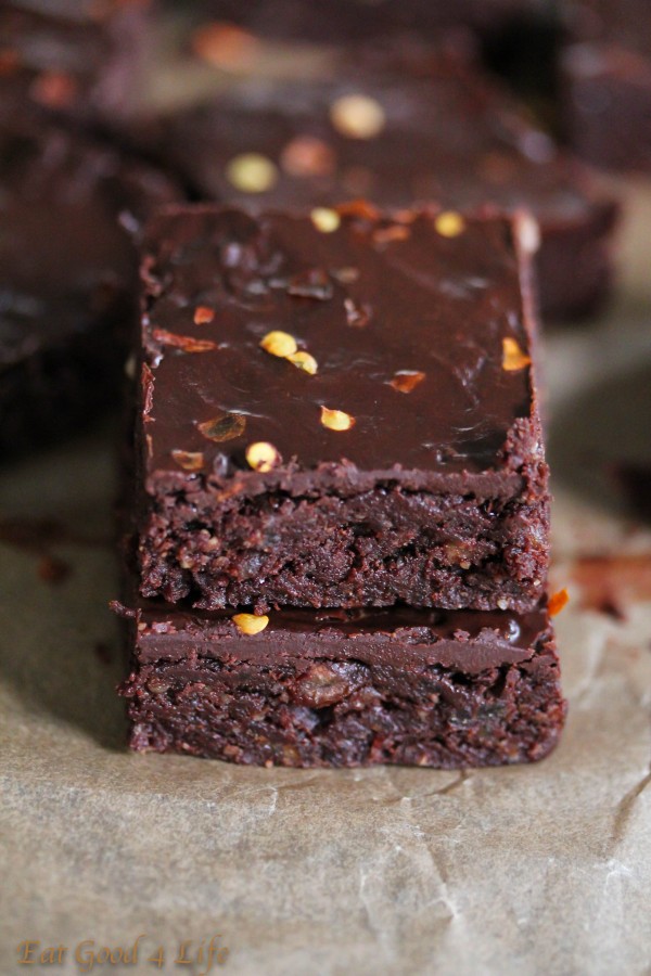 No bake chili brownies