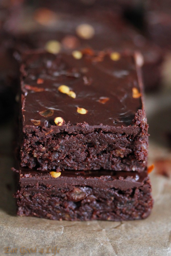 No bake chili brownies