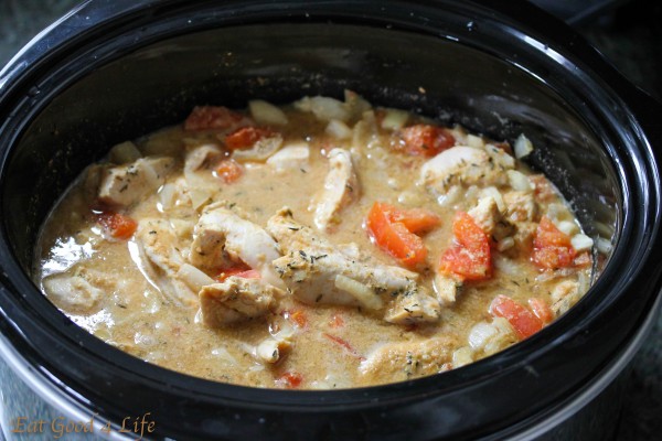 Slow cooke Caribbean peanut chicken2: Eatgood4lfie.com