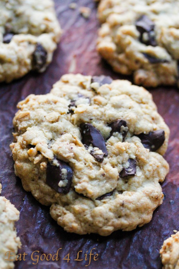 gluten free oatmeal chocolate chunk cookies