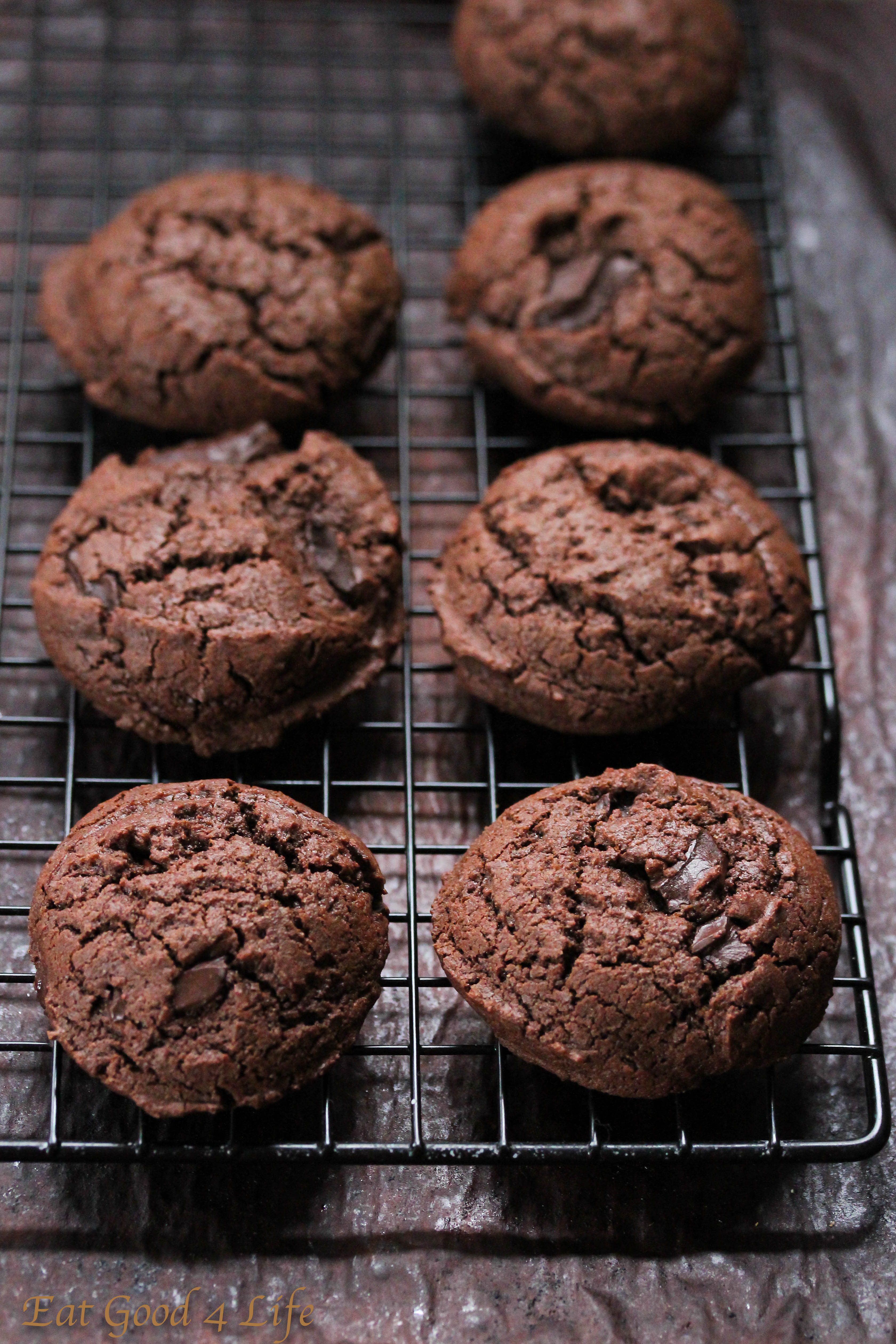 Gluten free double chocolate chunk cookies