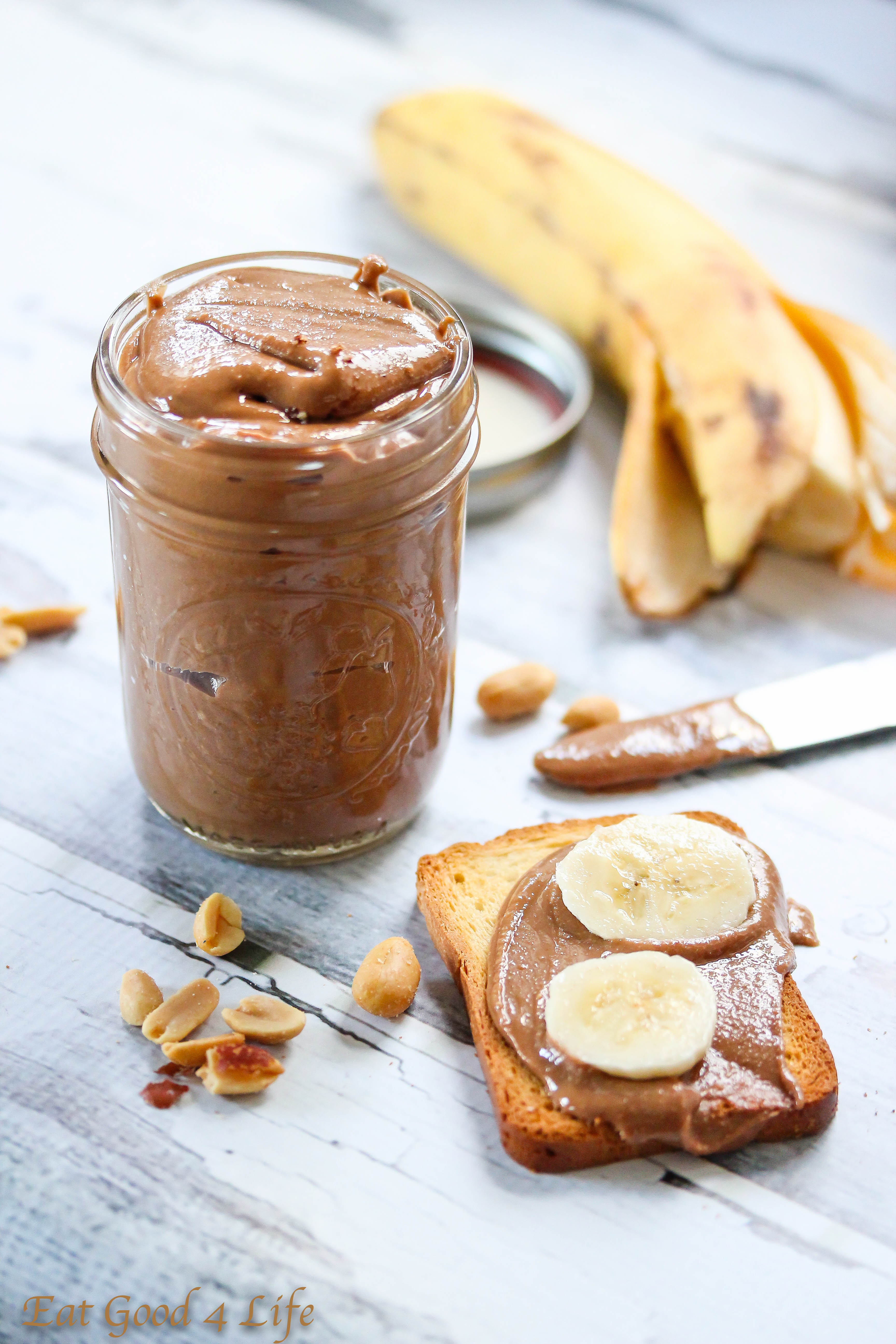Homemade chocolate peanut butter