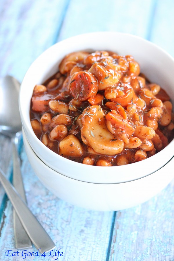 Slow cooker sweet and sour beans 