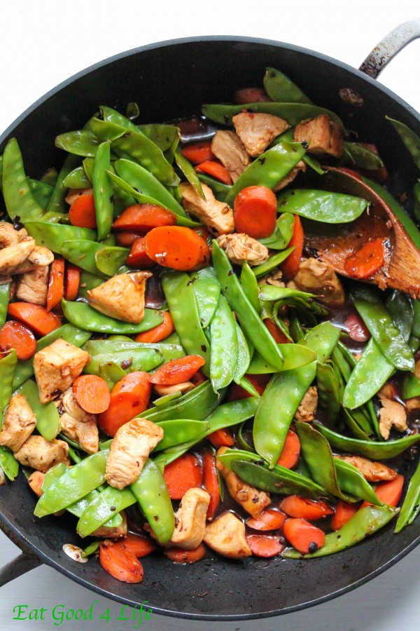 Black bean chicken stir fry