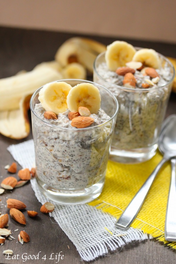 Banana chia seed pudding 