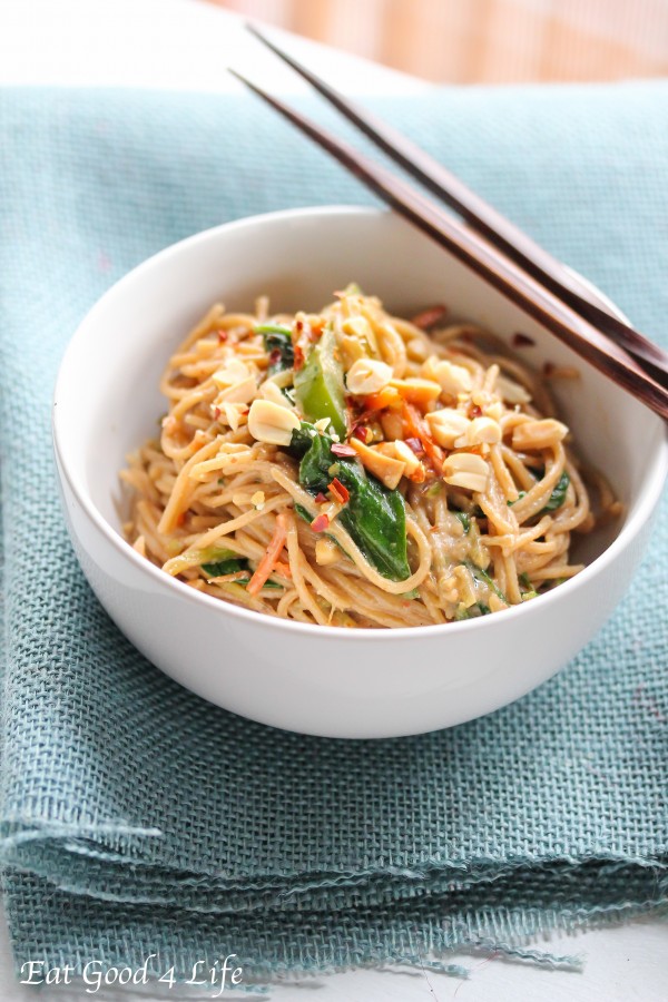Peanut and coconut noodles 