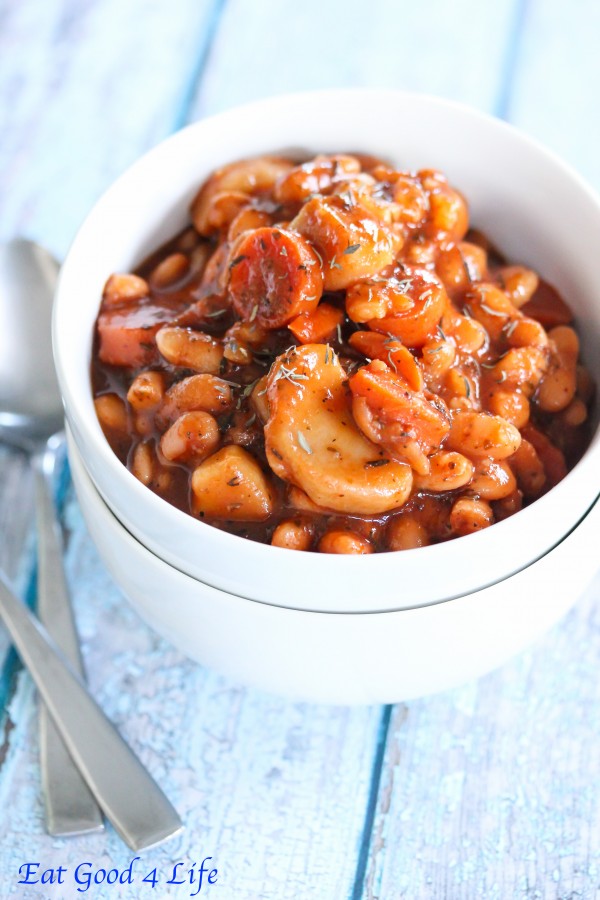 Slow cooker sweet and sour beans
