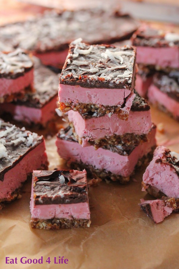 Raspberry cream bars