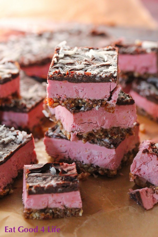 Raspberry cream bars