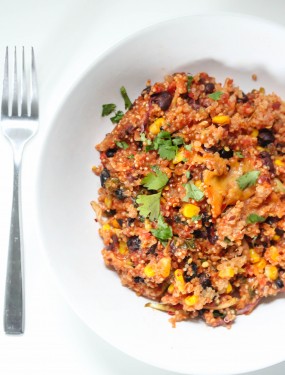 Chipotle quinoa casserole