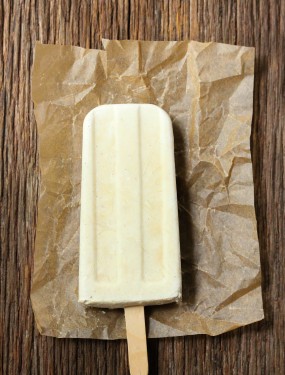 Licorice and coconut popsicles